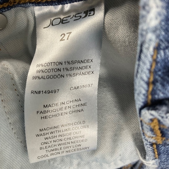 Joe’s Jeans Distressed Denim Jean Shorts  Size 27  Mid-rise - Picture 8 of 9